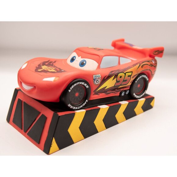 2012 Vtg Disney Pixar Cars Lightning McQueen Coin Bank - Picture 3 of 7